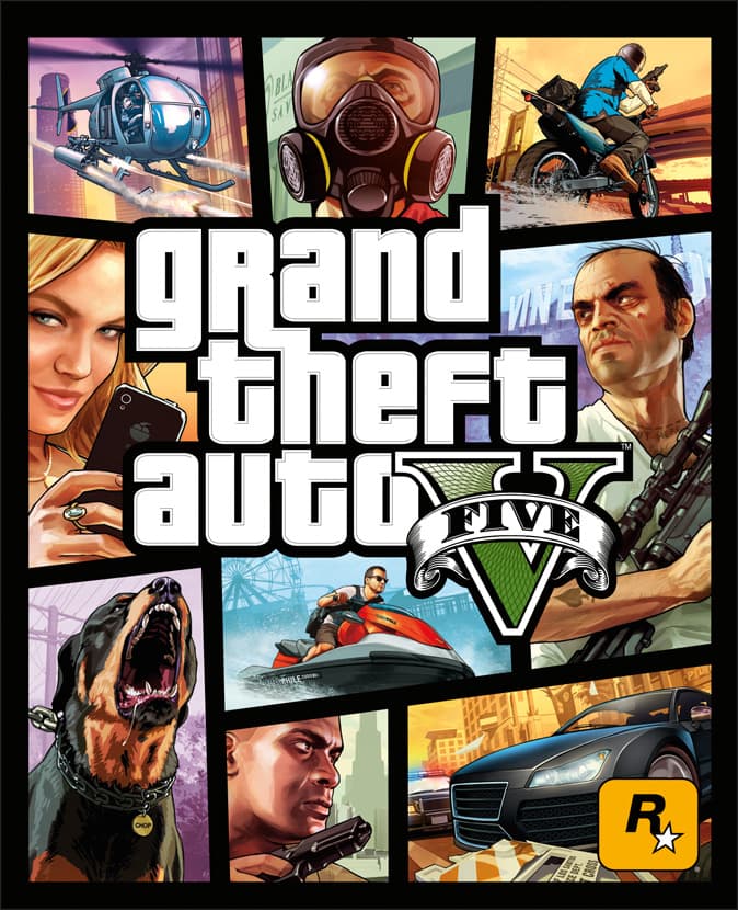 Grand Theft Auto V official cover art