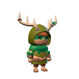 Druid class 3D render