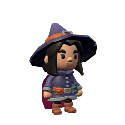 Mage class 3D render