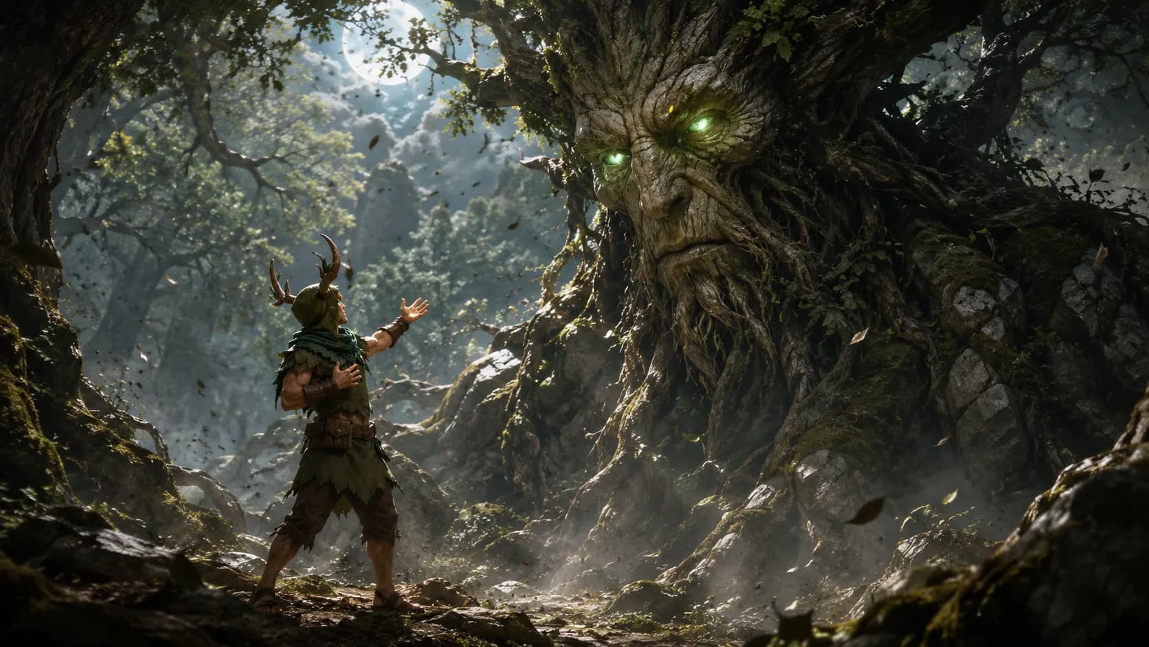 Druid class scene: Ancient treant