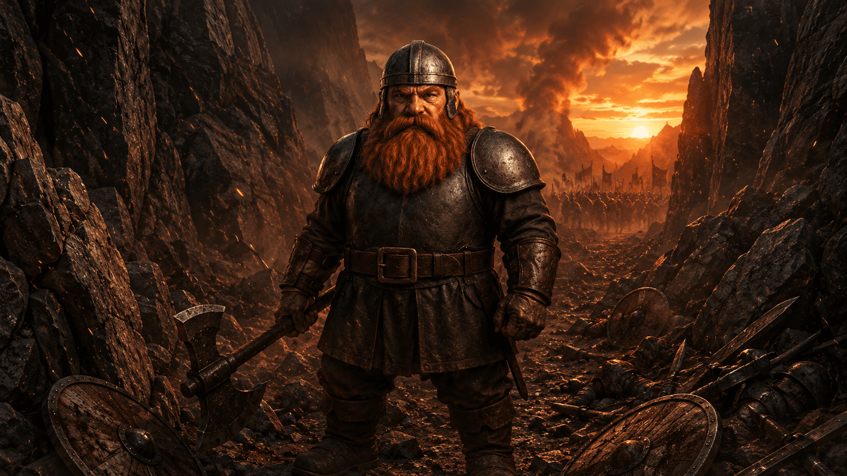 Fighter class scene: Battlefield canyon