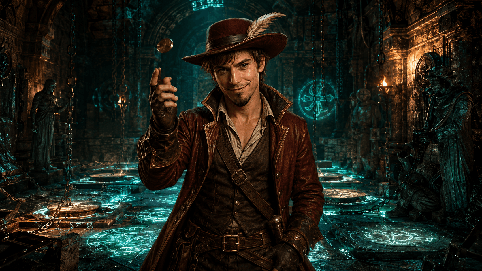Gambler class scene: Sigil chamber
