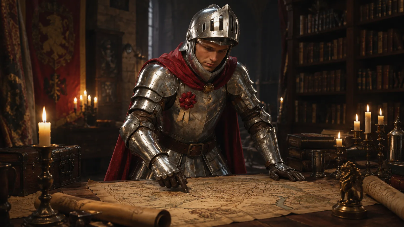 Knight class scene: War room