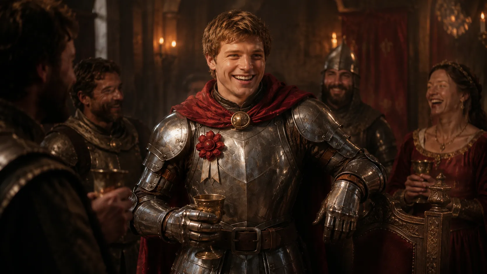 Knight class scene: Victory toast