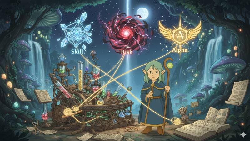 Deconstructing Performance: Skill, Risk, and Alpha