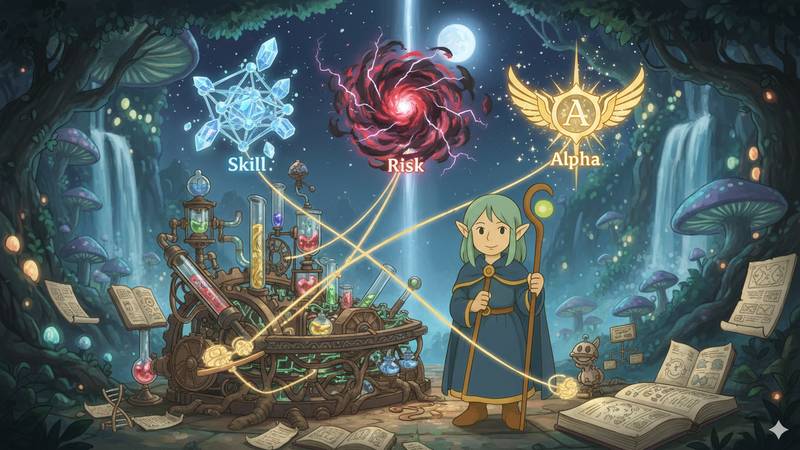 Deconstructing Performance: Skill, Risk, and Alpha