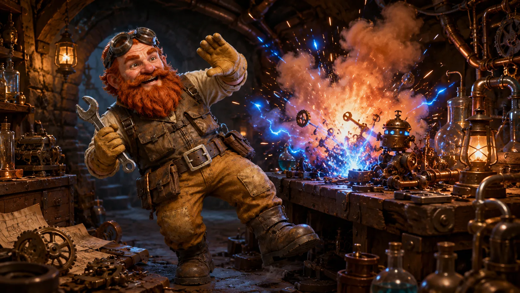 ForgeAI Engineer class cinematic scene