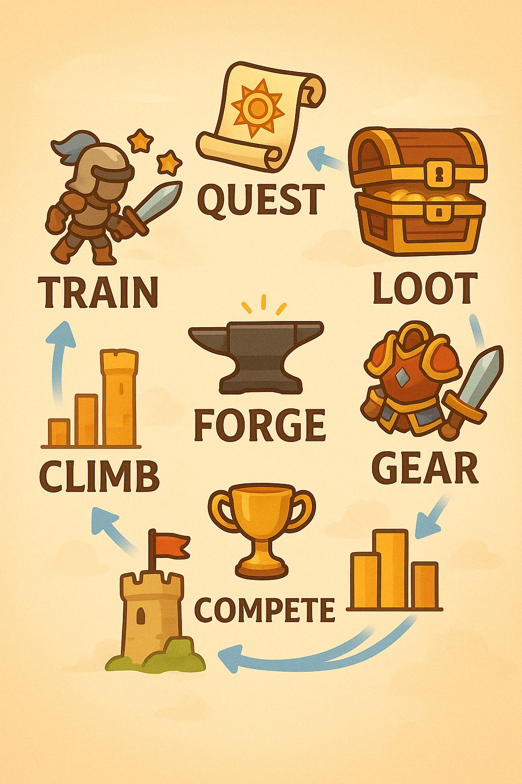The ForgeAI progression loop