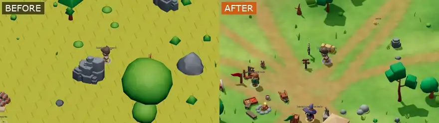 Following an agent before and after the rebuild
